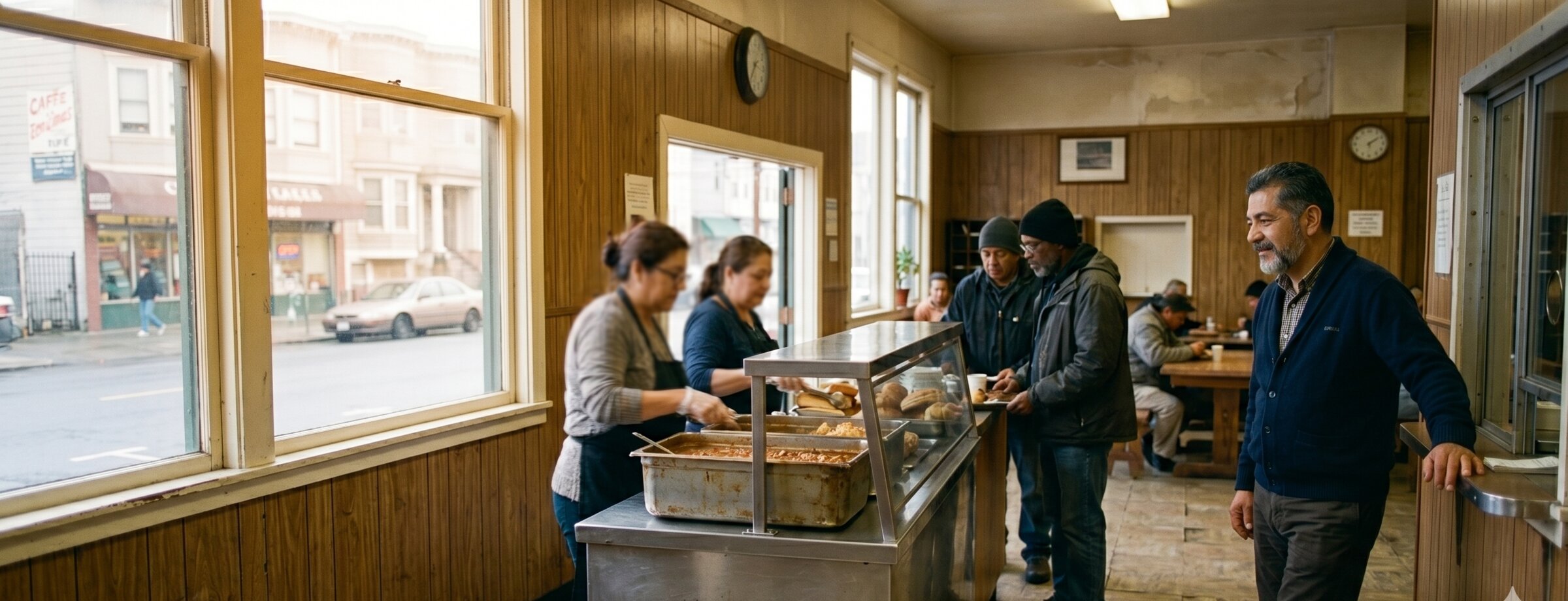 The Wednesday lunch line, 2:48 p.m.